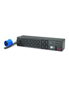 APC Rack PDU AP7822B, Metered, 0U/2U, 32A, 230V, (12x) C13 & (4x) C19, IEC 309 32A stekker