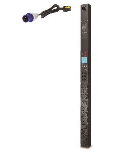 APC Rack PDU AP8858EU3 - Metered, ZeroU, 16A, 230V, (18x) C13 & (2x) C19, IEC 309 16A stekker
