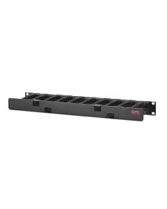 APC Horizontale kabelmanager, 1U x 4" diep, enkelzijdig met kap