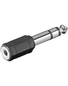 Microconnect AUDANR tussenstuk voor kabels 6.3mm 3.5mm Zwart