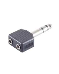 Microconnect AUDANS tussenstuk voor kabels 6.35mm 2 x 3.5mm Zwart