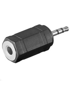 Microconnect AUDASM tussenstuk voor kabels 2.5mm 3.5mm Zwart