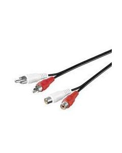 Microconnect AUDCH5 audio kabel 5 m 2 x RCA Zwart