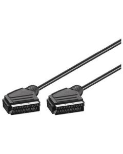 Microconnect AVPP1 SCART-kabel 1,5 m SCART (21-pin) Zwart