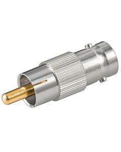 Microconnect BNCRCAADAPTOR tussenstuk voor kabels RCA BNC Zilver