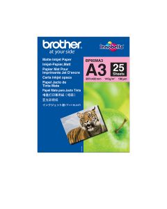 Brother BP60MA3 papier voor inkjetprinter A3 (297x420 mm) Mat 25 vel Wit
