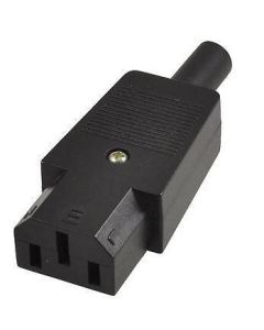 Microconnect C13PLUG netstekker adapter C13 Zwart