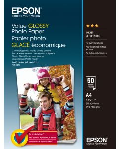 Epson Value Glossy Photo Paper - A4 - 20 Vellen