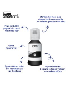 Epson 111 EcoTank zwarte pigmentinktfles