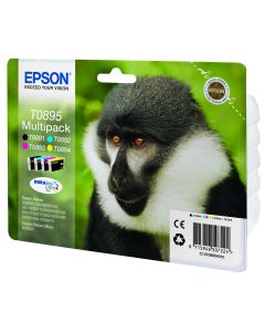 Epson Monkey T0895 Aap DURABrite Ultra multipack vierkleureninkt