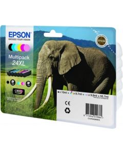 Epson Elephant Multipack 6-colours 24XL Claria Photo HD Ink