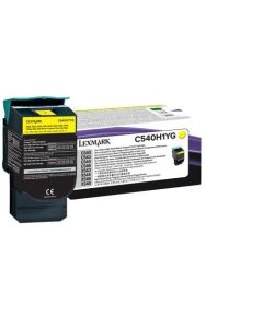 Lexmark C54x, X54x Yellow High Yield Return Programme Toner Cartridge (2K)
