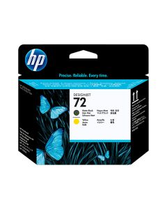 HP 72 matzwarte/gele DesignJet printkop