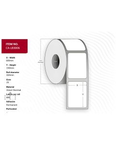 Capture CA-LB3006 printeretiket Wit