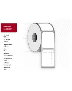Capture CA-LB3014 printeretiket Wit