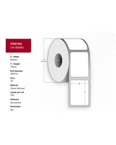 Capture CA-LB3041 printeretiket Wit