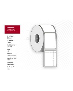 Capture CA-LB3042 printeretiket Wit
