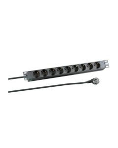 Microconnect CABINETACC23 energiedistributie 8 AC-uitgang(en) 1U Zwart