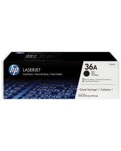 HP 36A originele zwarte LaserJet tonercartridge, 2-pack