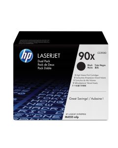 HP 90X originele high-capacity zwarte LaserJet tonercartridge, 2-pack