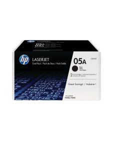 HP 05A originele zwarte LaserJet tonercartridge, 2-pack