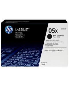 HP 05X originele high-capacity zwarte LaserJet tonercartridge, 2-pack