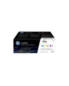 HP 312A cyaan LaserJet tonercartridge, tri-pack