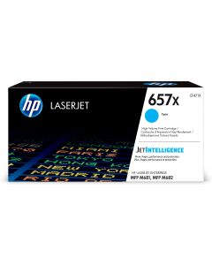 HP 657X originele high-capacity cyaan LaserJet tonercartridge
