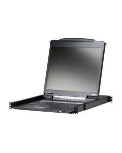 ATEN CL3000N rack console 48,3 cm (19") 1280 x 1024 Pixels Metaal, Kunststof Zwart 1U