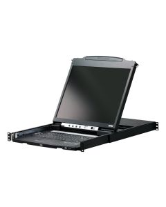ATEN CL5800N rack console 48,3 cm (19") 1280 x 1024 Pixels Metaal Zwart 1U