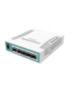 MikroTik 5 x SFP, 400 MHz, 128 MB, 11W, PoE in, White