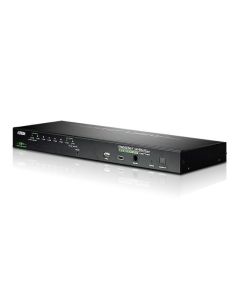 ATEN 1-Lokaal/Op Afstand Delen en Toegang, 8-Poorts PS/2-USB VGA KVM over IP Schakelaar