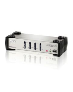 ATEN 4-Poorts PS/2-USB VGA/Geluid KVMP™ Schakelaar met OSD