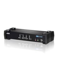 ATEN 4-poorts USB DVI/Geluid KVMP™-schakelaar