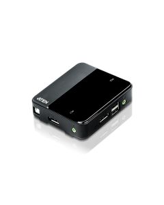 ATEN 2-poorts USB DisplayPort/Audio KVM-switch (4K-ondersteuning en kabels inbegrepen)