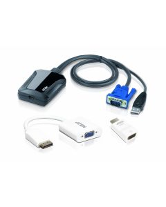 ATEN CV211CP-AT KVM-switch Zwart