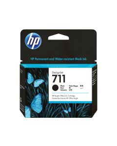 HP 711 zwarte DesignJet inktcartridge, 80 ml