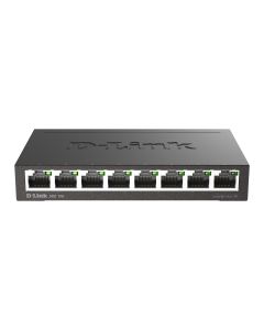 D-Link DGS-108 Unmanaged L2 Gigabit Ethernet (10/100/1000) Zwart