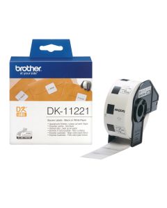 Brother DK-11221 labelprinter-tape Zwart op wit