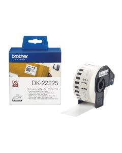Brother DK-22225 labelprinter-tape Zwart op wit