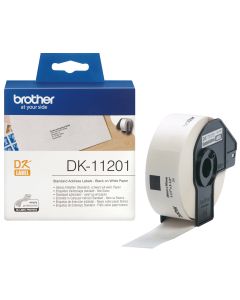 Brother DK-11201 labelprinter-tape Zwart op wit