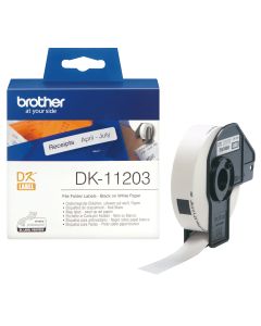 Brother DK-11203 labelprinter-tape Zwart op wit