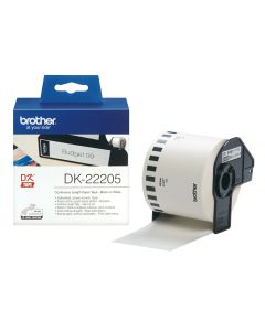 Brother DK-22205 labelprinter-tape Zwart op wit