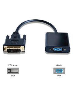Microconnect DVIDVGA video kabel adapter 0,25 m DVI-D VGA (D-Sub) Zwart