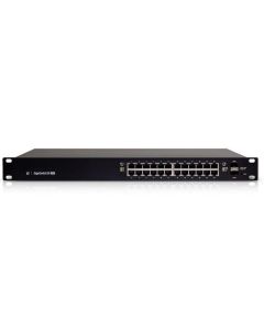 Ubiquiti Managed PoE+ Gigabit Switches with SFP, 26 Gbps, 24 Gigabit RJ45, 2 SFP, 250W