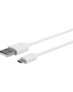 eSTUFF ES603007 USB-kabel USB 2.0 1 m USB A Micro-USB B Wit