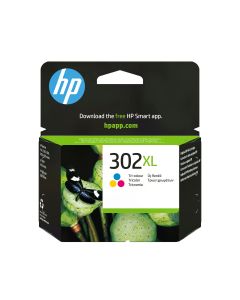 HP 302XL originele high-capacity drie-kleuren inktcartridge