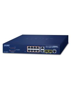 Planet 8-Port 10/100TX 802.3at PoE + 2-Port Gigabit TP/SFP Combo Managed Ethernet Switch