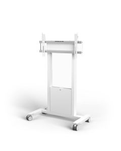 SMS Mobile Trolley (Func), Motorized w/Box. Max. Display Size: 86", Max 120kg, VESA 200x100 - 800x400, White