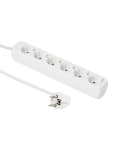 Microconnect GRU00615W power uitbreiding 1,5 m 6 AC-uitgang(en) Wit